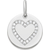 Thomas Sabo Love Bridge Heart Disc Pendant - Silver/White