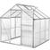 tectake Greenhouse 3.7m² Aluminium Polykarbonat