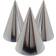 Hisab Joker Masks And Party Hats Foil Silver 6-pack