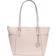 Michael Kors Jet Set Large Saffiano Leather Top-Zip Tote Bag - Soft Pink