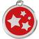 Red Dingo Enamel Stars Medium