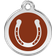 Red Dingo Enamel Horseshoe Small