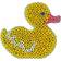 Hama Beads Maxi Pearl Plate Duck 8203