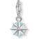 Thomas Sabo Monthly Stone March Charm Pendant - Silver/Light Blue/White