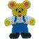 Hama Beads Maxi Pin Plate Transp Teddy Bear