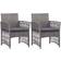 vidaXL 46439 2-pack Garden Dining Chair