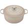 Le Creuset Meringue Signature Cast Iron Round med lock 6.7 L 28 cm