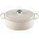 Le Creuset Meringue Signature Cast Iron Oval med lock 6.3 L