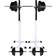 vidaXL Squat Stand with Barbell & Dumbbells Set 60.5kg