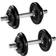 tectake Cast Iron Dumbbell Set 2x10kg