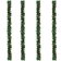 vidaXL Garlands Christams Baubles Green 4-pack