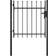 vidaXL Door Fence Gate with Spear Top 39.4x49.2"