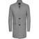 Only & Sons Wool Blend Trenchcoat - Grey/Light Grey Melange