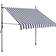 vidaXL Manual Retractable Awning with LED 150x120cm