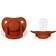 Filibabba Pacifiers Rust 0-6m 2-pack