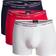 Tommy Hilfiger Stretch Cotton Trunks 3-Pack - White/Tango Red/Peacoat