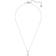 Swarovski Solitaire Pendant Necklace - Silver/White