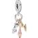 Pandora Harry Potter/Glasses/Nimbus 2000 & Lightning Bolt Dangle Charm - Silver/Gold/Rose Gold