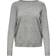 Only Solid Colored Knitted Pullover - Grey/Medium Grey Melange