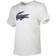 Lacoste Sport 3D Print Crocodile Breathable Jersey T-shirt - White/Navy Blue