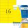 Herma Colored Labels A4 10.5x3.7cm