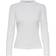 Only Emma Rib Top - White/Egret