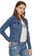 Vero Moda Hot Soya Short Denim Jacket - Blue/Medium Blue Denim