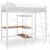 vidaXL Bunk Bed with Table Frame Metal 97.5x210cm