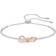 Swarovski Lifelong Bow Bangle - Silver/Rose Gold/Transparent