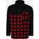 Urban Classics Patterned Polar Fleece Track Jacket - Black/Redcheck