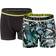 Pierre Robert Young Boxer for Boys 2-Pack - Petrol/Black (601-162-713)