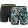 Pierre Robert Young Boxer for Boys 2-Pack - Petrol/Black (601-162-713)