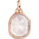 Monica Vinader Siren Medium Bezel Charm Pendant - Rose Gold/Quartz