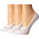 Nike Everyday Lightweight Footie Socks 3-pack Women - White/Black