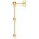 Thomas Sabo Individually Beads Earring - Gold/Transparent