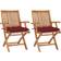 vidaXL 3062430 2-pack Garden Dining Chair