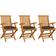 vidaXL 3062514 3-pack Garden Dining Chair