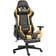 vidaXL Swivel Footrest Gaming Chair - Black/Gold