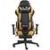 vidaXL Swivel Footrest Gaming Chair - Black/Gold