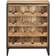 vidaXL Rough Mango Wood Barschrank 62x78.5cm