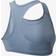 Nike Dri Fit Swoosh Medium Support Bra - Ashen Slate/White