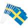 Hisab Joker Decor Swedish Hand Flag Blue/Yellow 6-pack