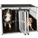 tectake Dog Cage Double with Sloping Back with Partition