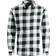 Jack & Jones Gingham Checked Shirt - Black/Whisper White