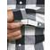 Jack & Jones Gingham Checked Shirt - Black/Whisper White