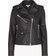 Whistles Agnes Pocket Leather Jacket - Black