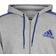 Adidas Essentials Fleece 3 Stripes Full Zip Hoodie Men - Mid Grey/Black