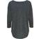 Only Oversize 3/4 Sleeved Top - Grey/Dark Grey Melange