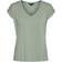 Vero Moda V-neck Short Sleeved Top - Green/Desert Sage