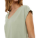 Vero Moda V-neck Short Sleeved Top - Green/Desert Sage